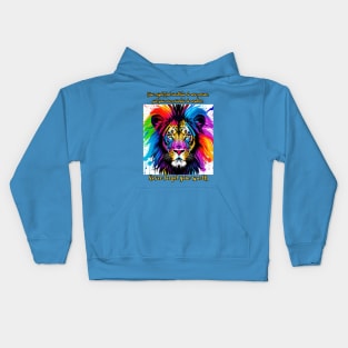 You might feel worthless ... never forget your worth (lion) Kids Hoodie